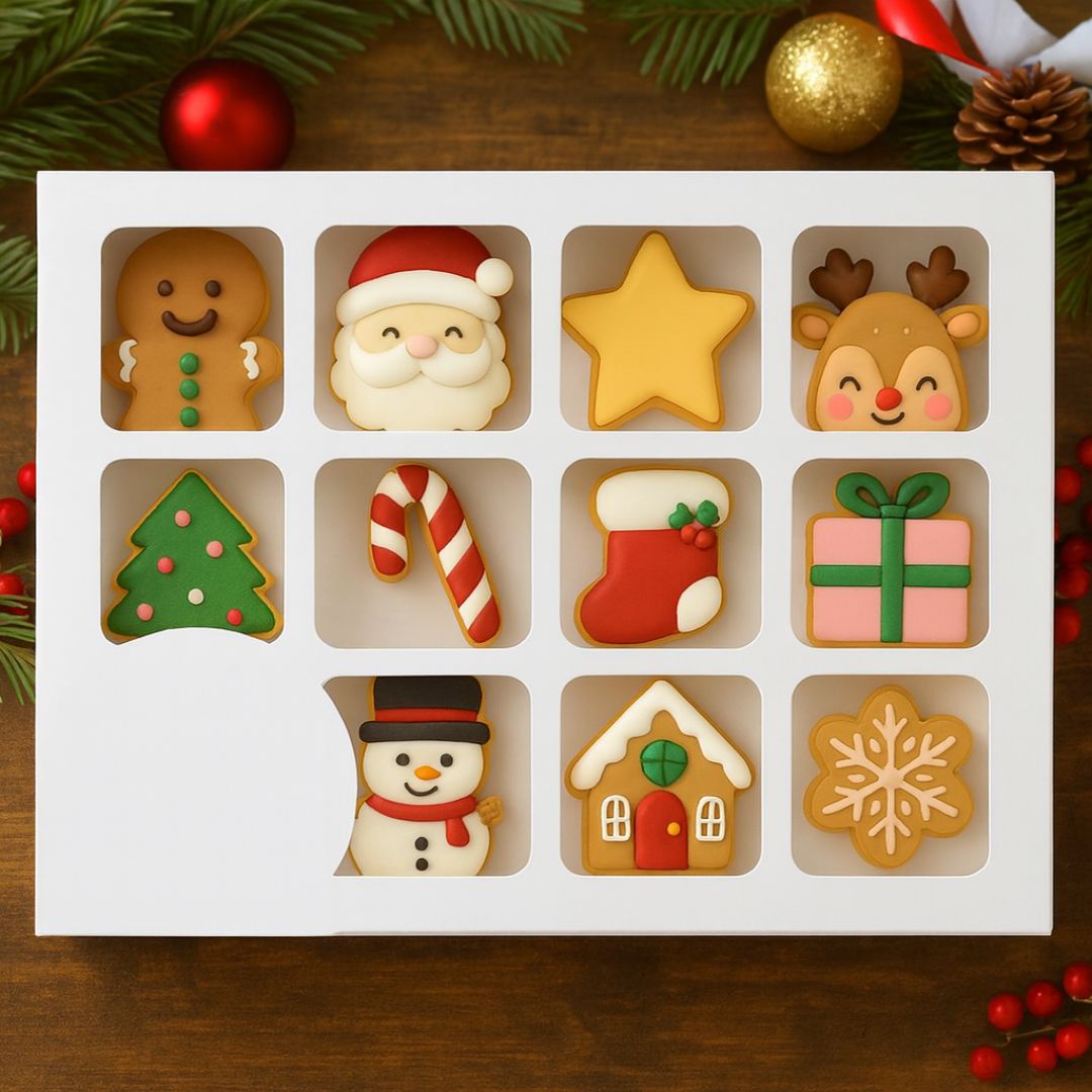 Caja Con 12 Insertos (Adviento) 25x20x3, Pieza.