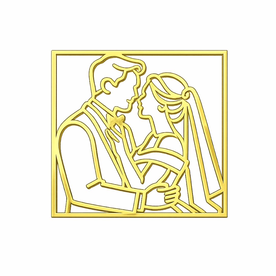 Cake Topper Decorativo Novios Para Boda, Pieza