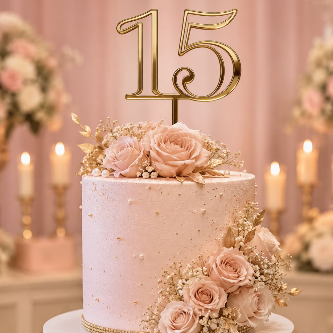 Cake Topper 15 Años