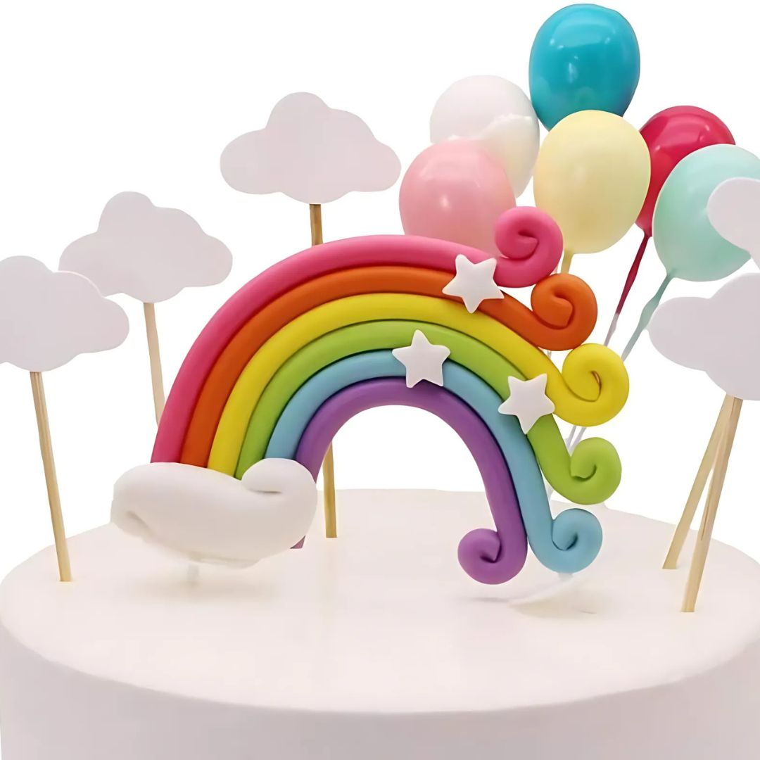 Cake Topper Arcoiris
