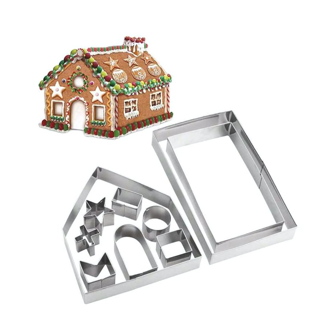 Set Cortadores Galleta P/ Casita Navideña