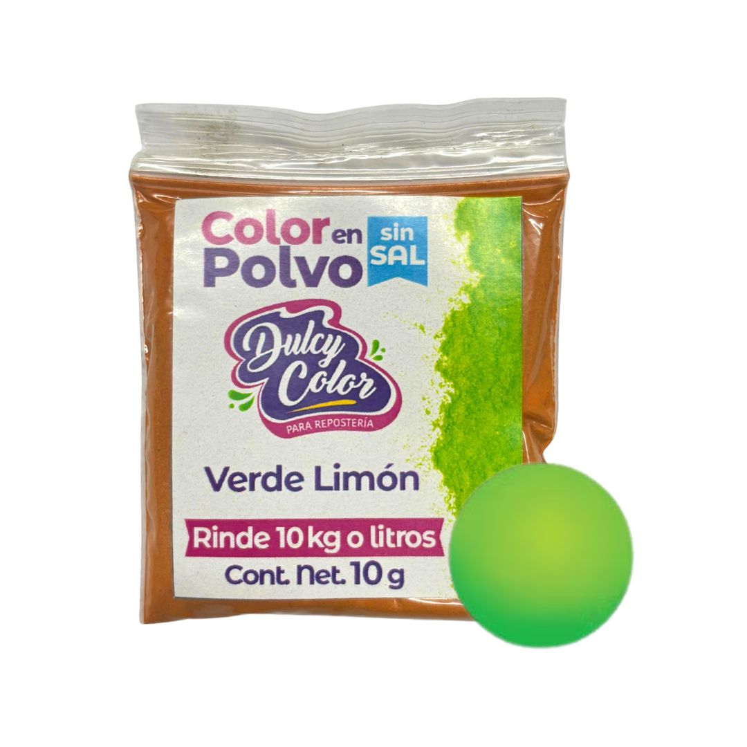 Color En Polvo 10gr S/ Sal Verde Limon