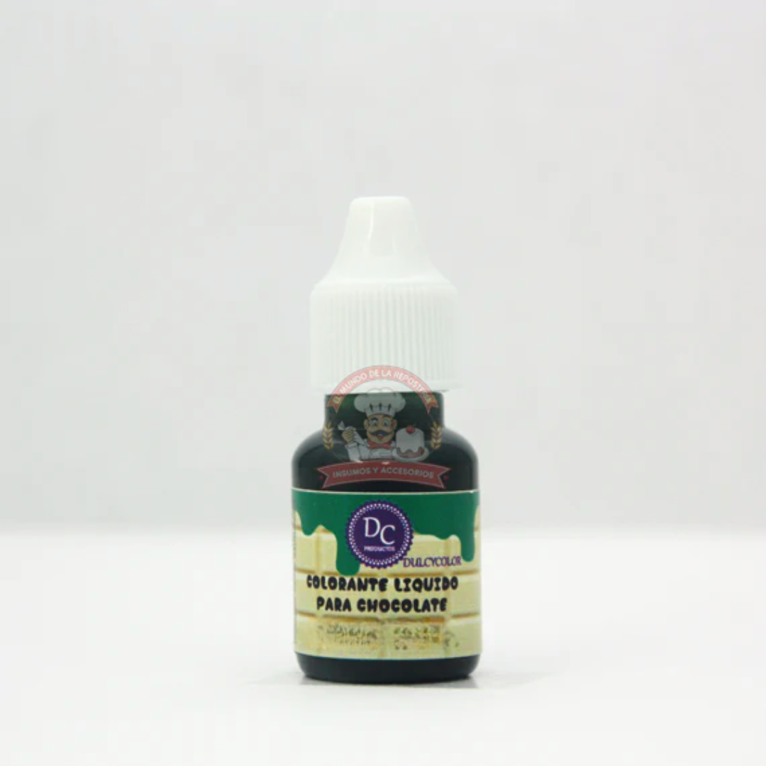 Color Liquido Para Chocolate Gotero 10 Ml Menta