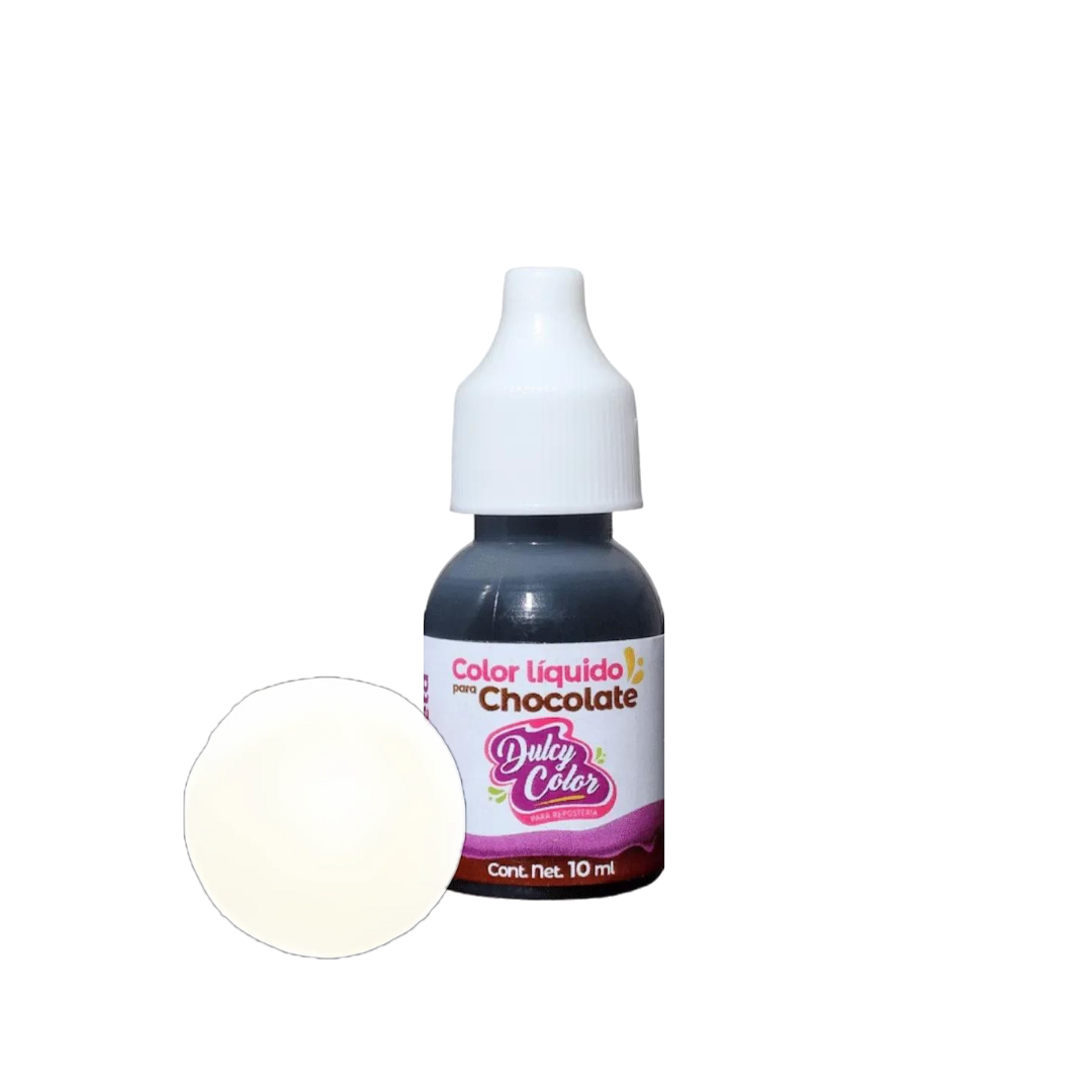 Color Liquido Para Chocolate Gotero 10 Ml Blanco