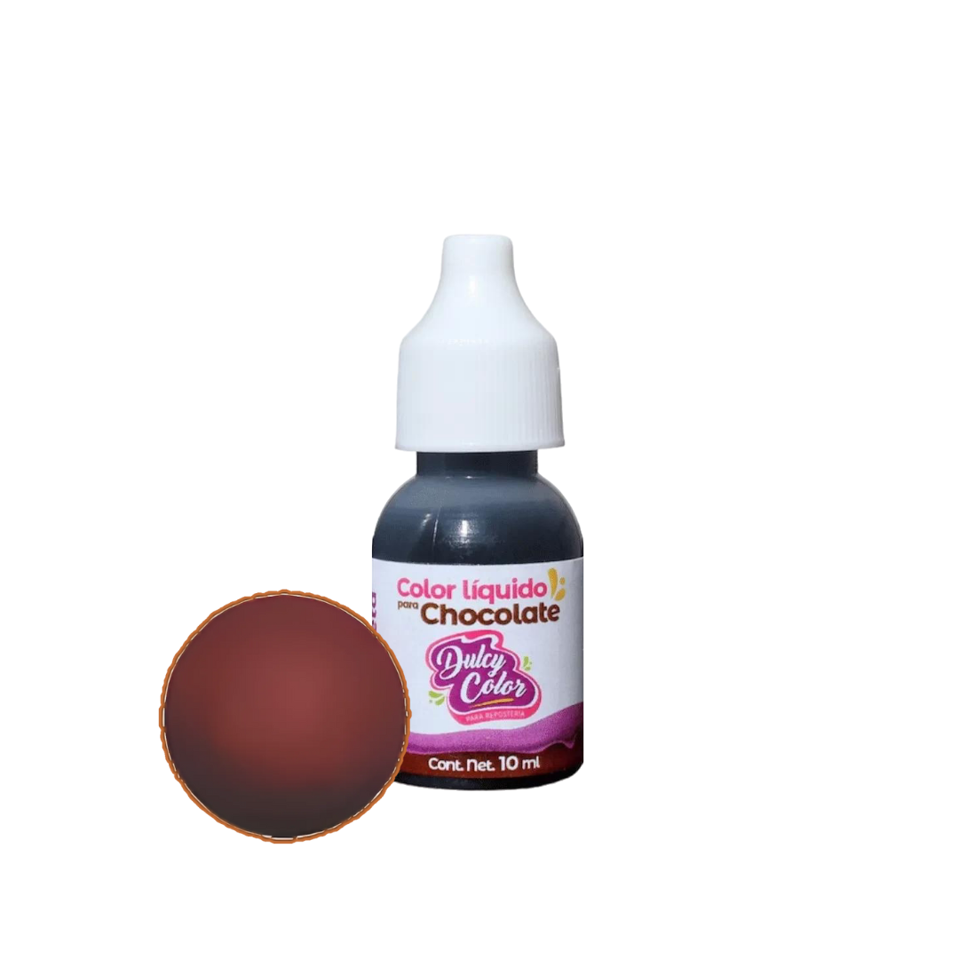 Color Liquido Para Chocolate Gotero 10 Ml Café