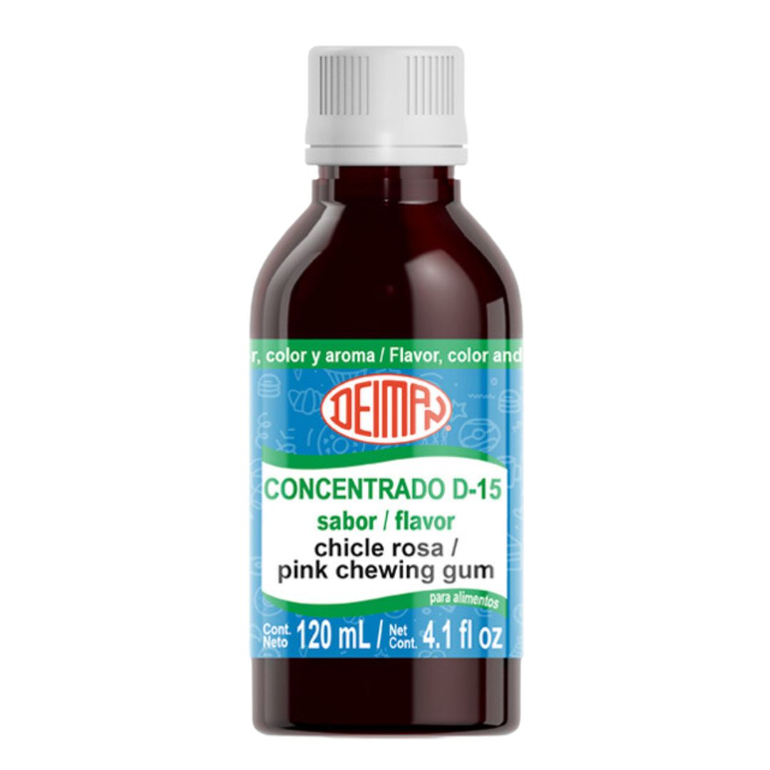 Concentrado Chicle Rosa Deiman D-15 120Ml