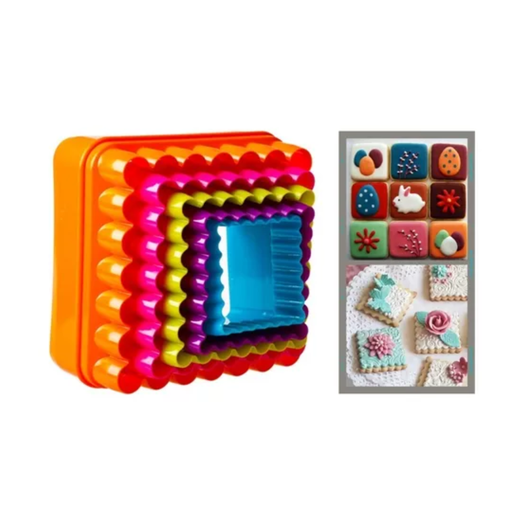 Cortador Para Galleta Redondo Color Pastel 4 pzas