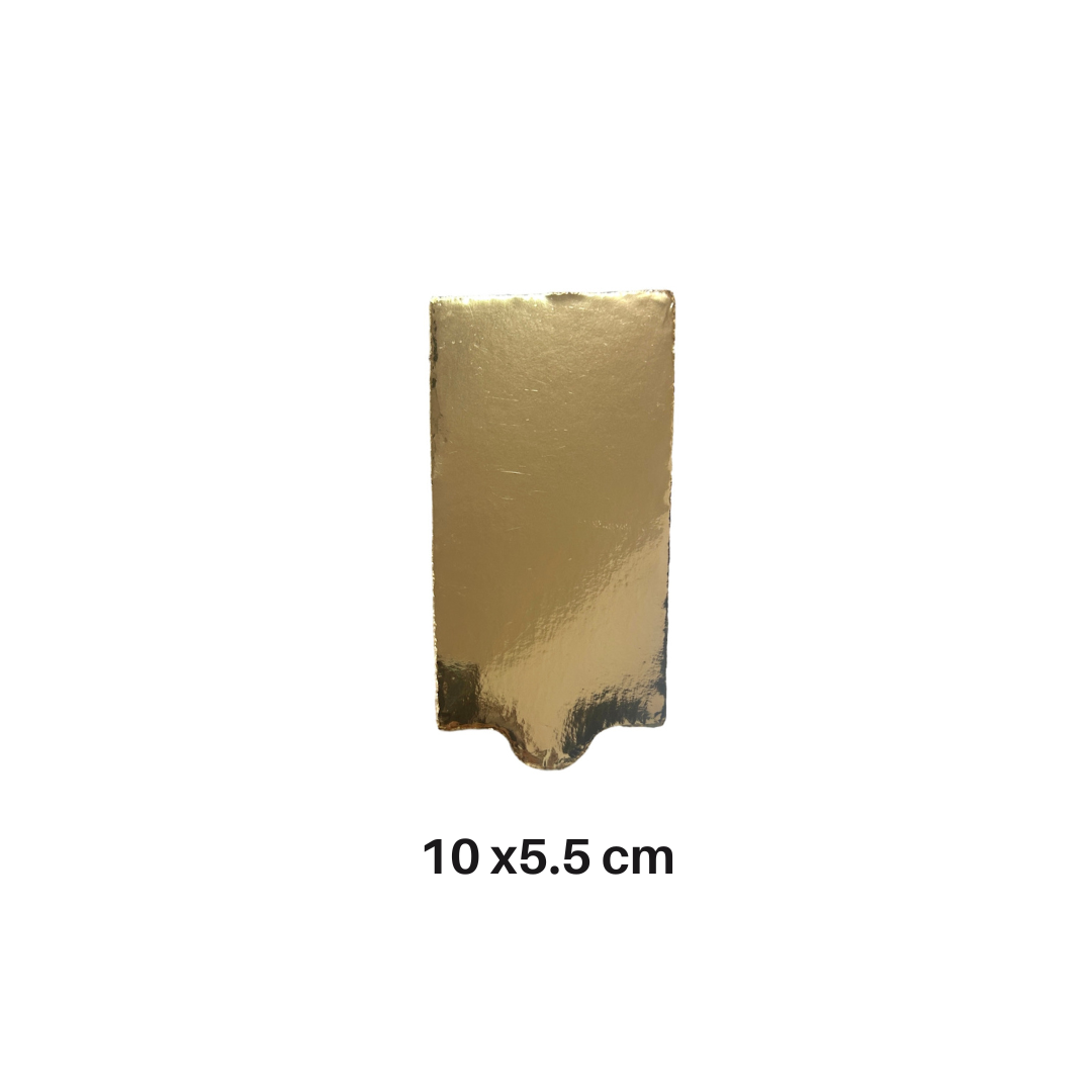 Disco Dorado Con Pestaña 10x5.5cm