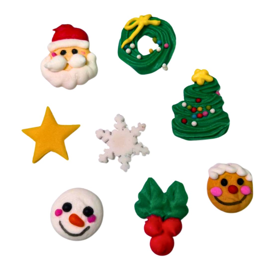 Figuras Navideñas Decorativas Royal Icing
