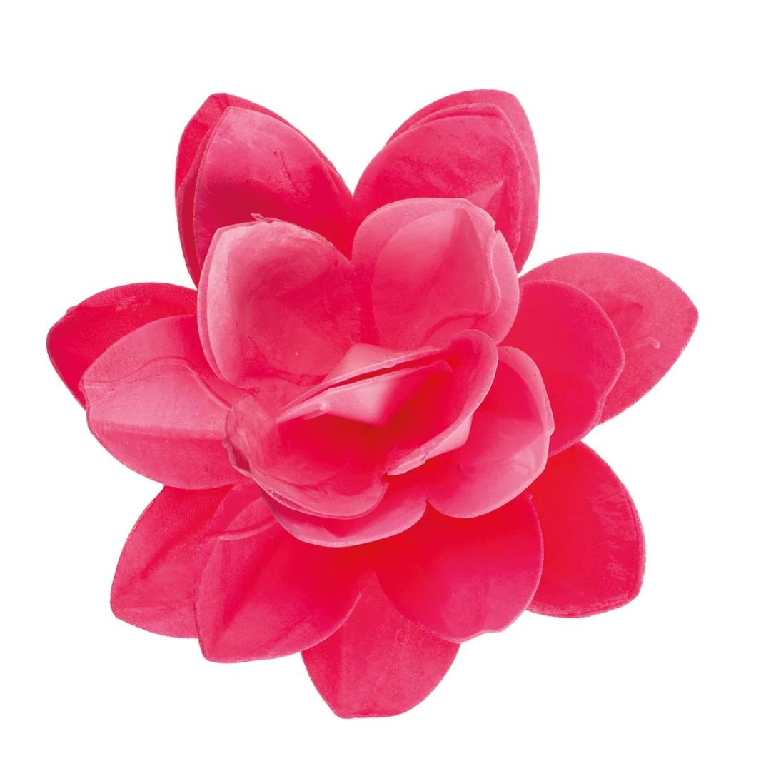 Flor de Oblea Rosa Jumbo 1 pza