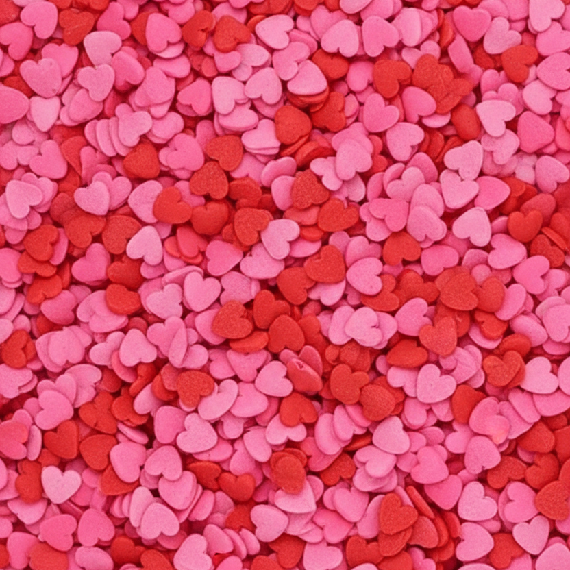 Confetti San Valentin Rosa y Rojo Mediano 50gr