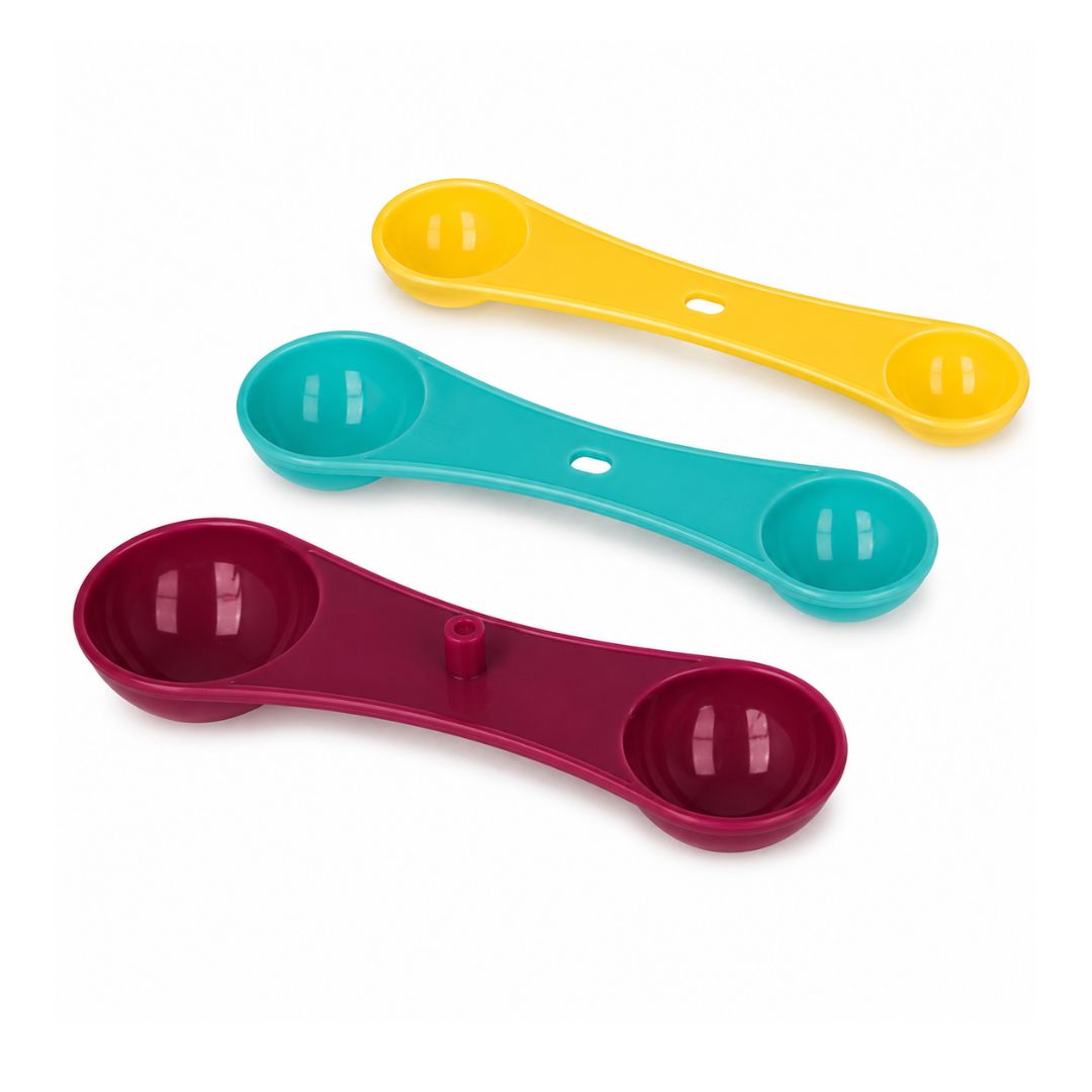 Juego 3 Cucharas Medidoras Dobles Metaltex