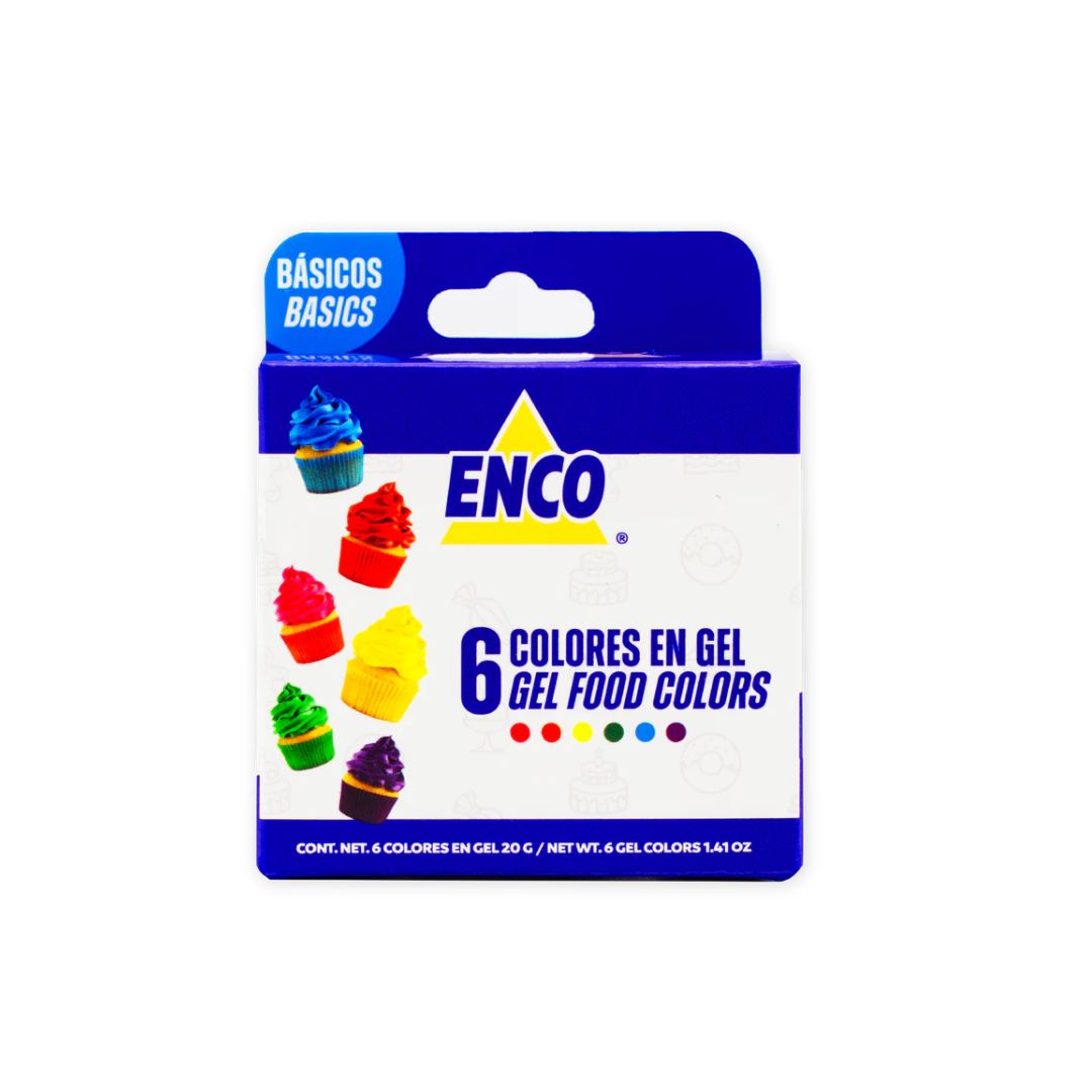 Kit De 6 Colores Basicos En Gel De 20Gr