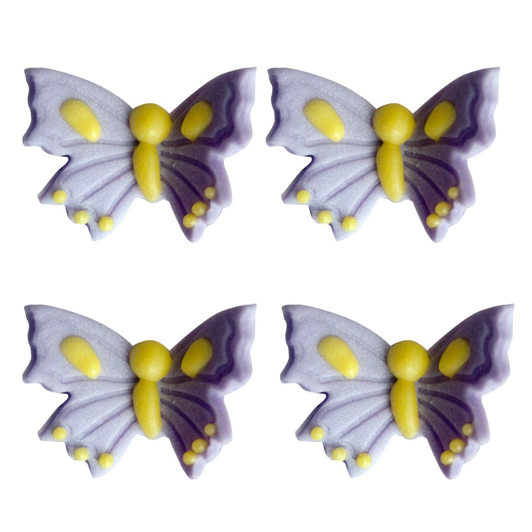 Mariposas de Azúcar Chicas 4 pzas