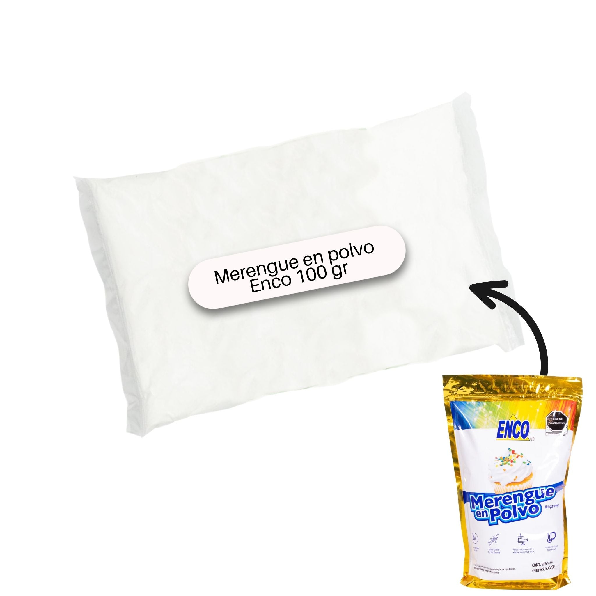 Merengue Enco Dorado A Granel 100 gr