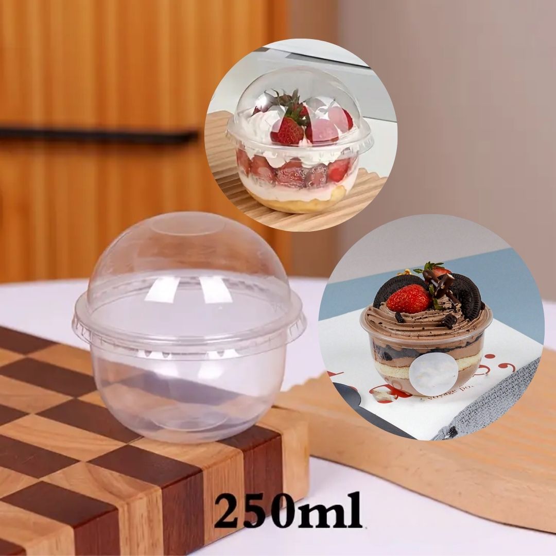 Mini Contenedor Plastico Tipo Budin, Paq. 10 Piezas