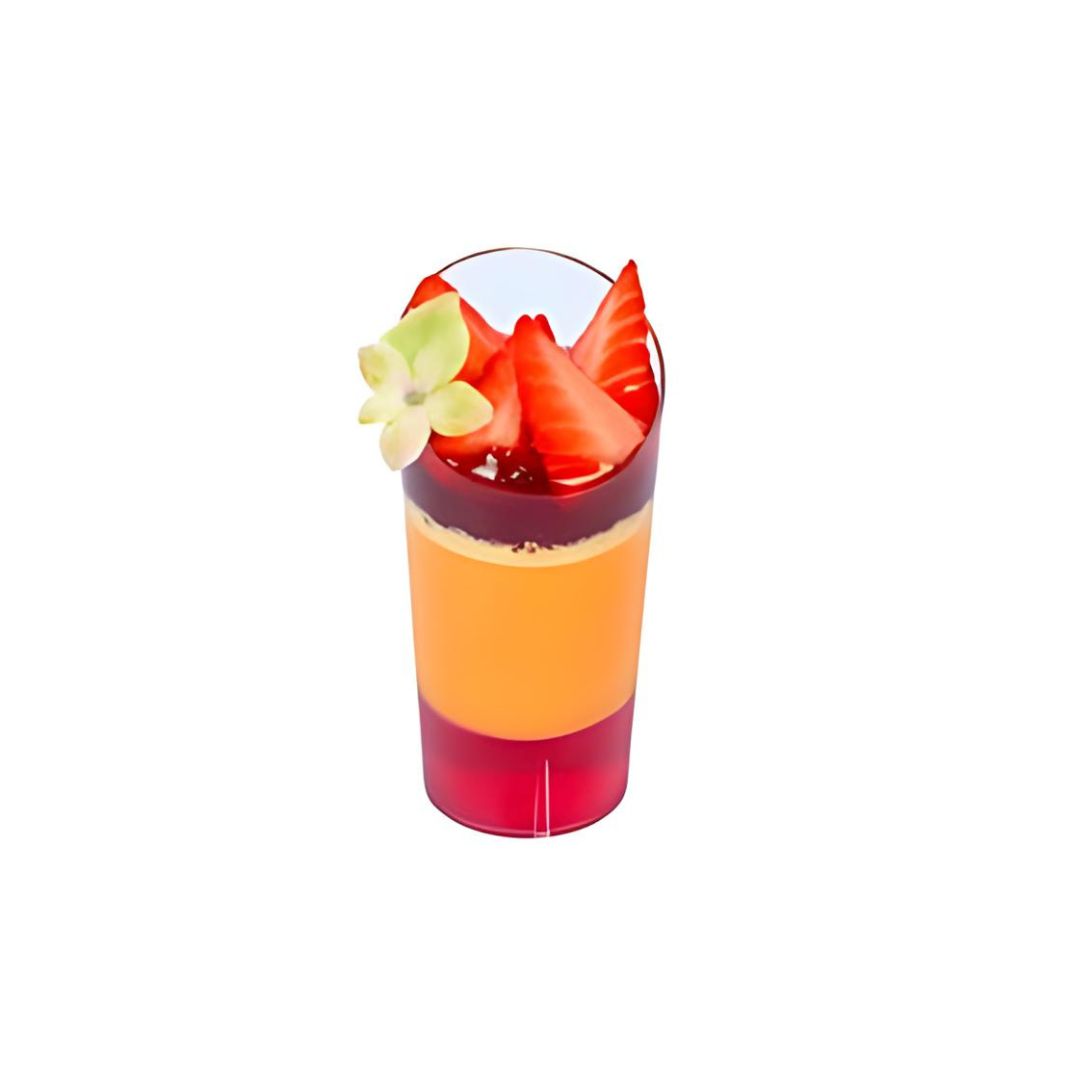 Mini Vaso Diagonal Cristal 3 Oz., Paq. 10 Piezas