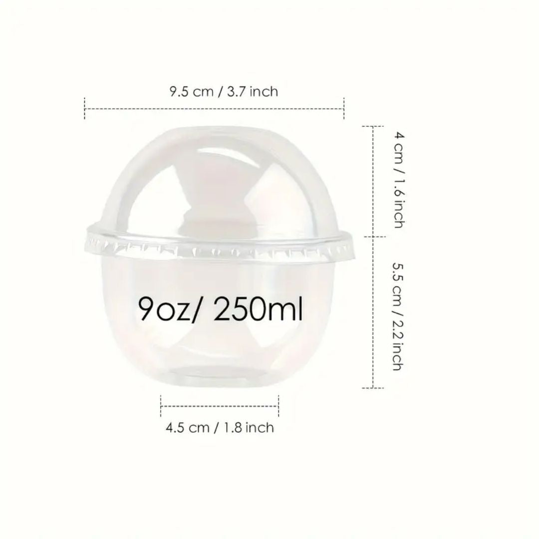 Mini Contenedor Plastico Tipo Budin, Paq. 10 Piezas