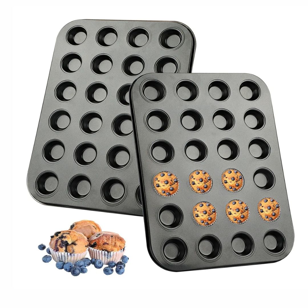 Molde Mini Muffin 24 Cavidades Antiadherente