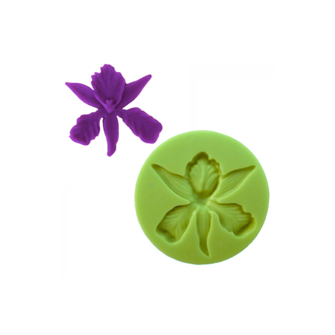 Molde Silicon Flores De Lirio Redondo, 6cm