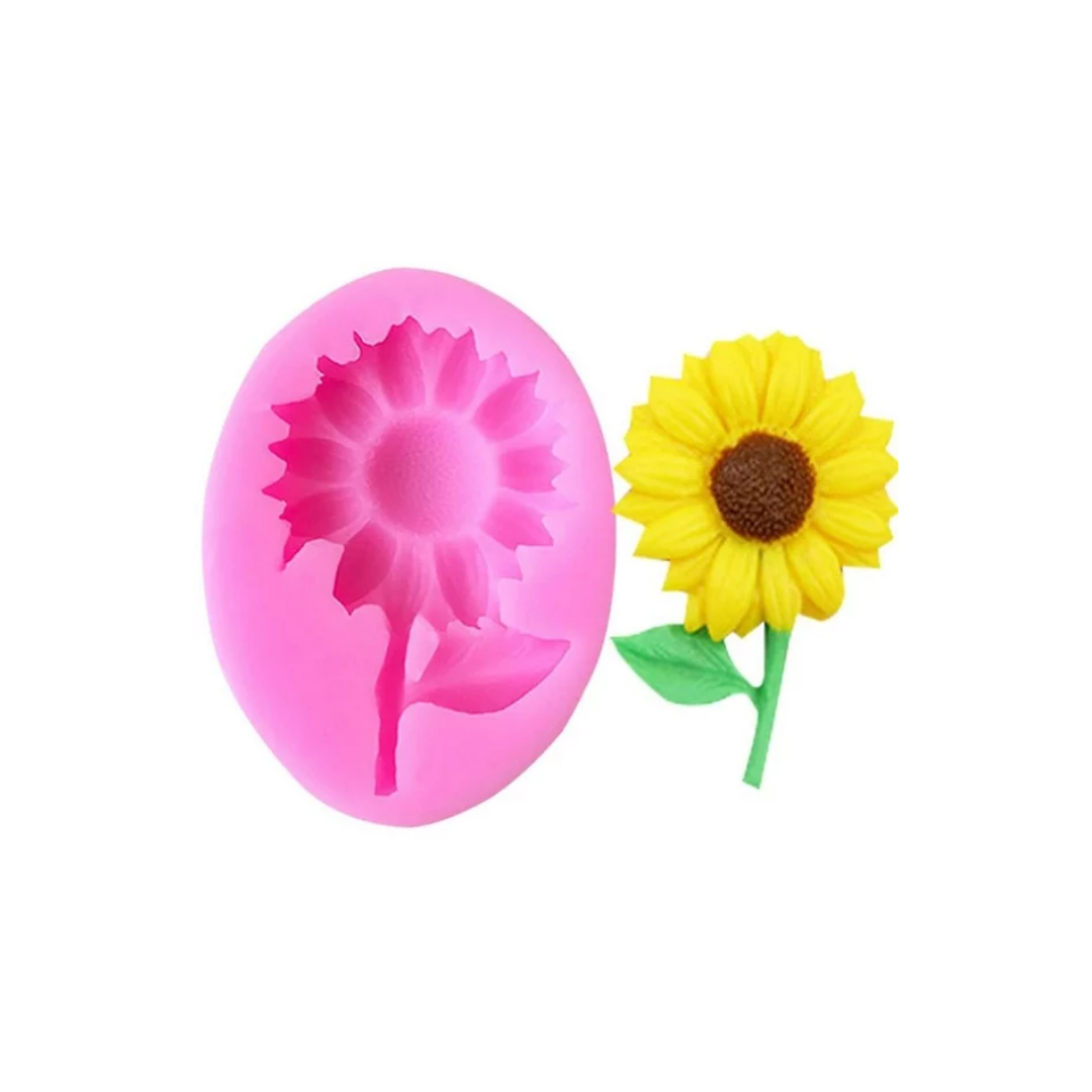 Molde Silicon Ovalado Girasol 8x5.5x1.5cm