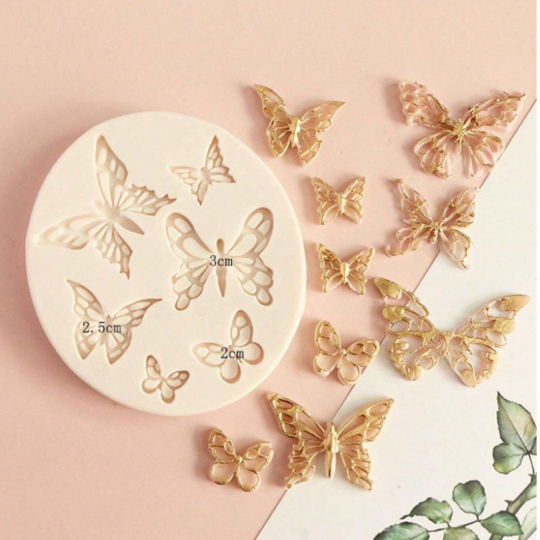 Molde Silicon 6 Mariposas
