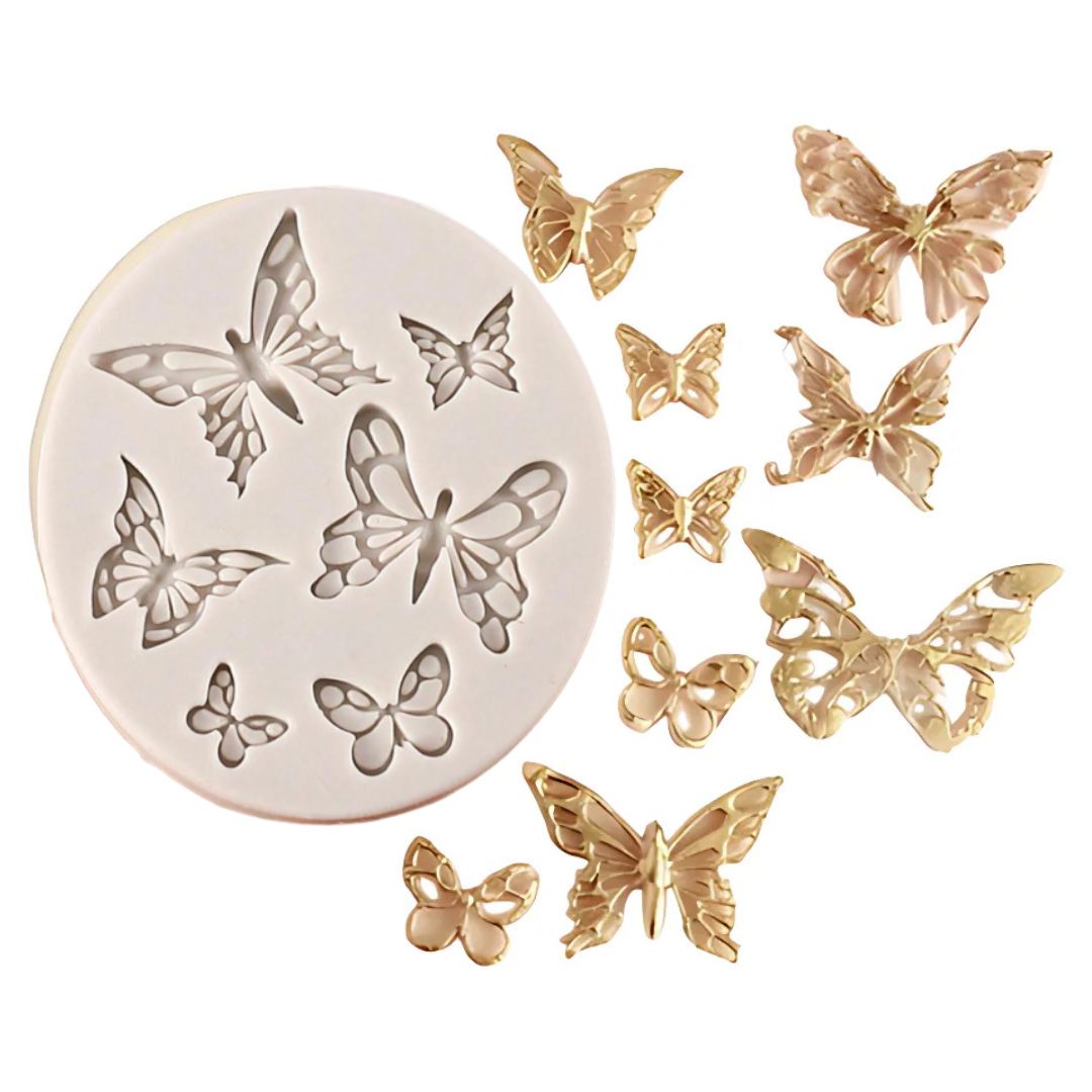 Molde Silicon 6 Mariposas