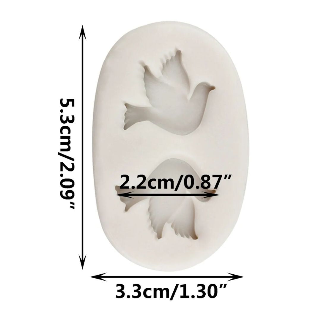 Molde Silicon Paloma 2 Cavidades