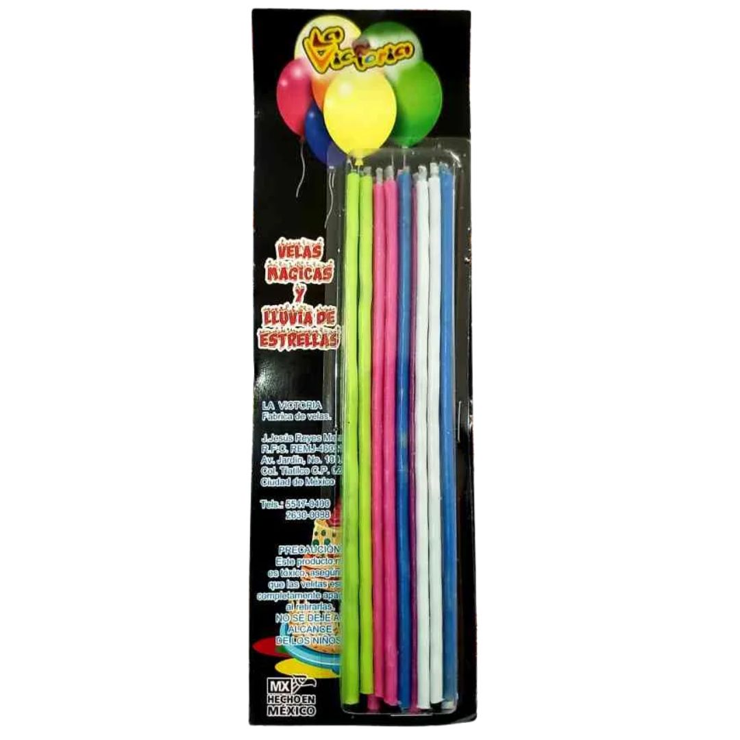 Paquete Velas Neon Lluvia De Estrella