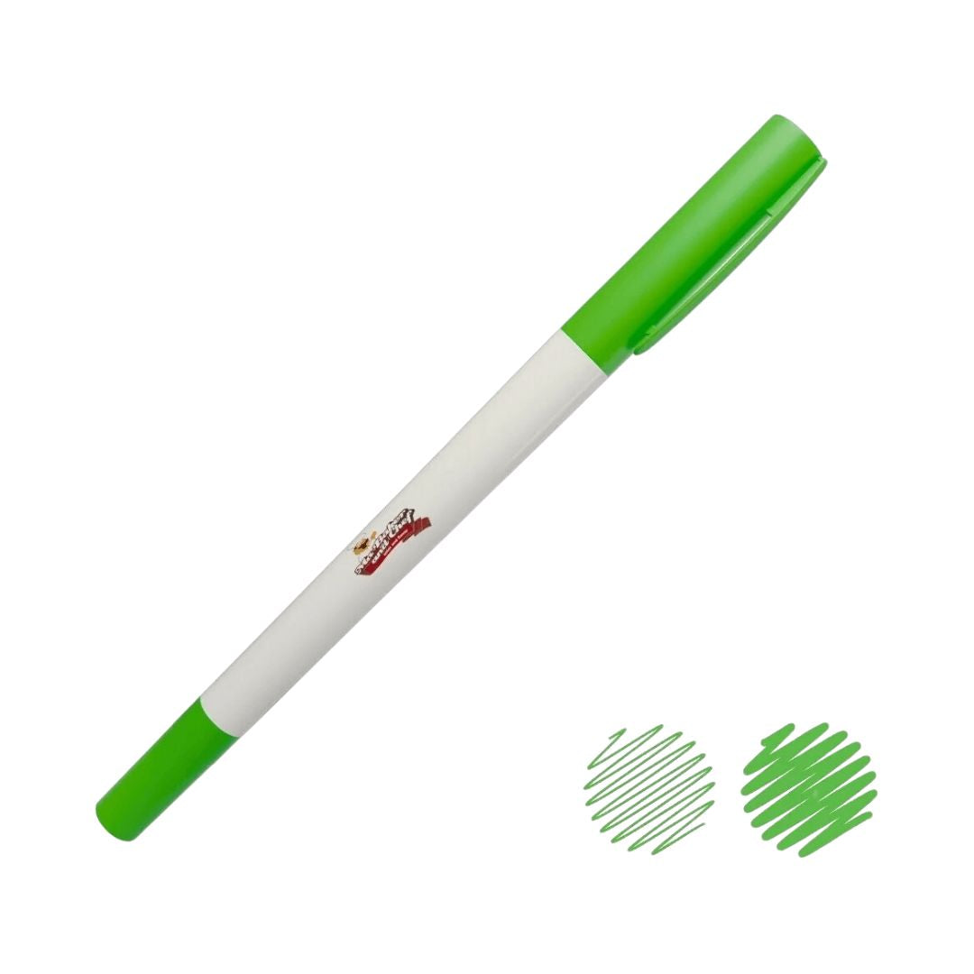 Plumon Comestible Doble Punta Color Verde Limon