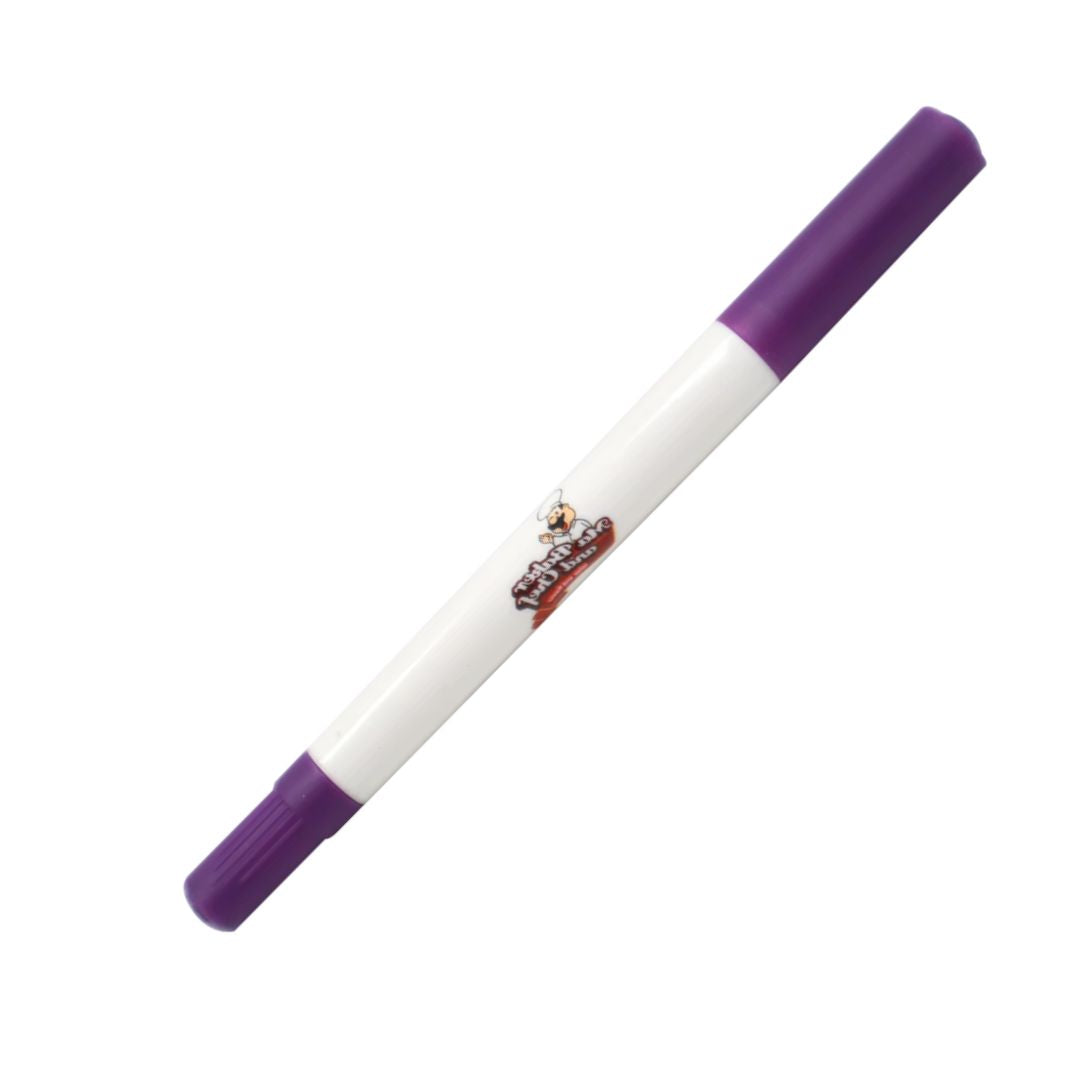 Plumon Comestible Doble Punta Color Violeta