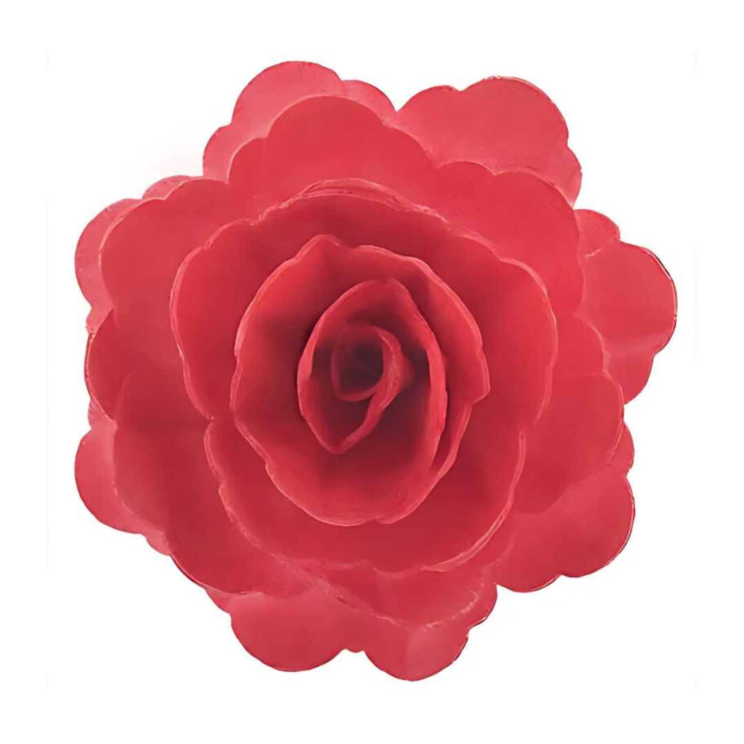 Rosa Roja de Oblea Jumbo 1 pza