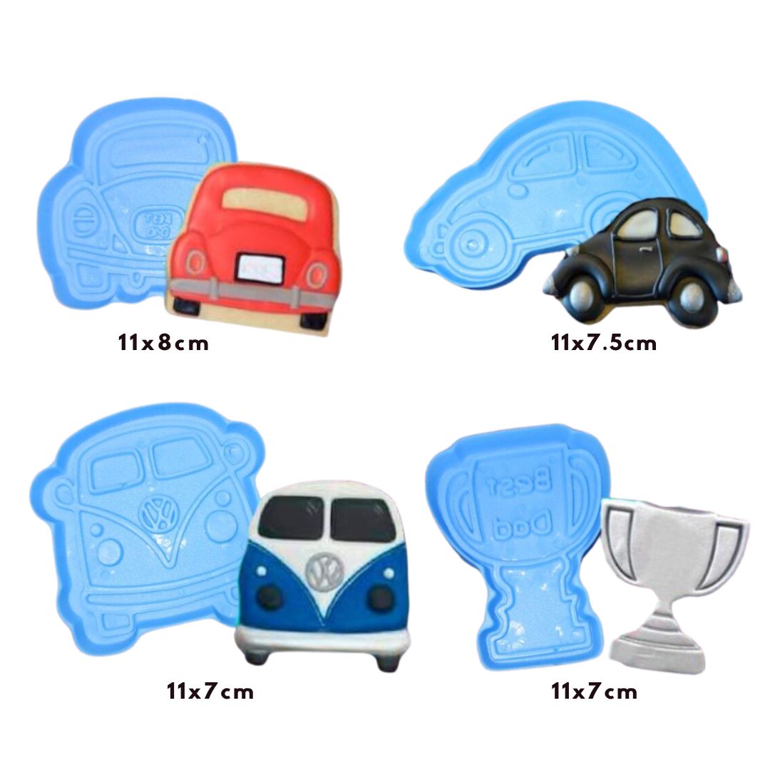 Set Cortadores Carritos Vintage