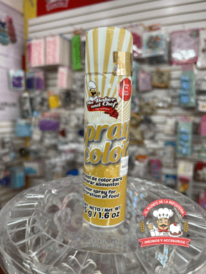 Color En Aerosol 45Gr Ma Baker Dorado - El Mundo de la Repostería