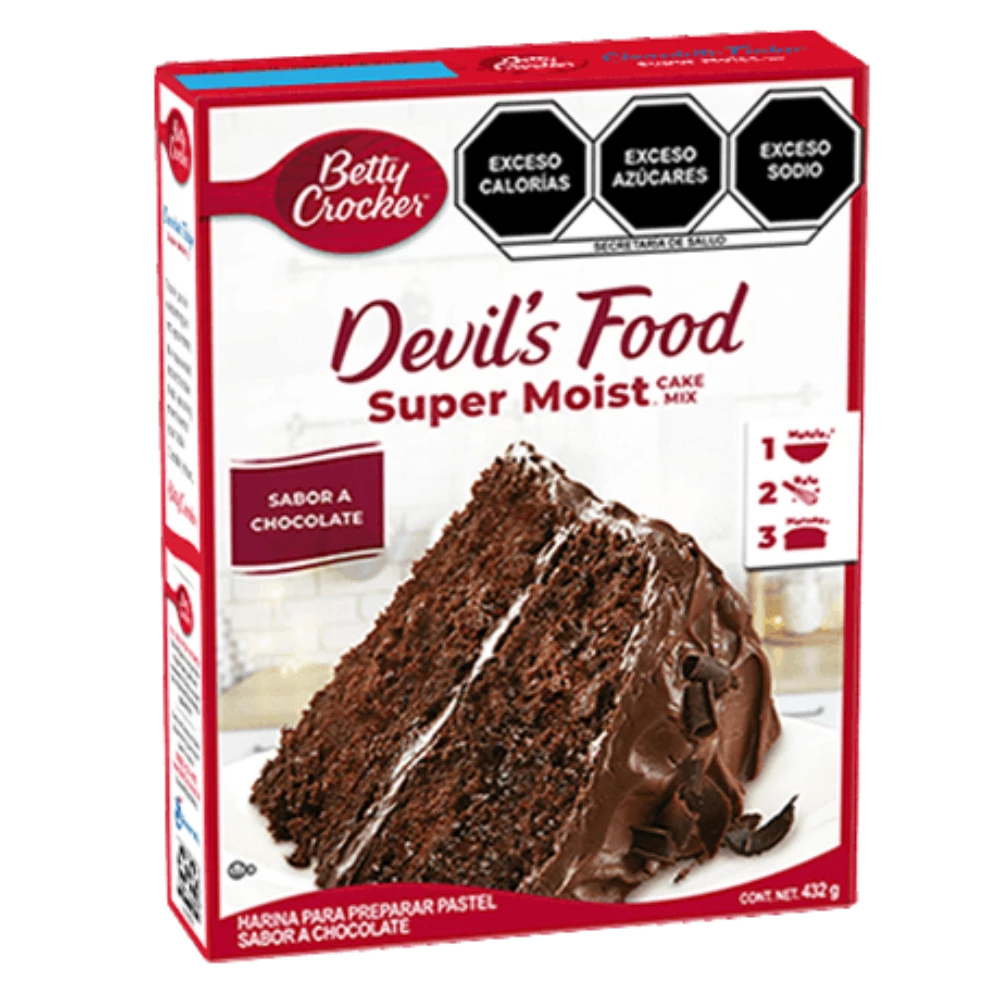 Harina Para Pastel Betty Crocker Devils Food Chocolate 375gr