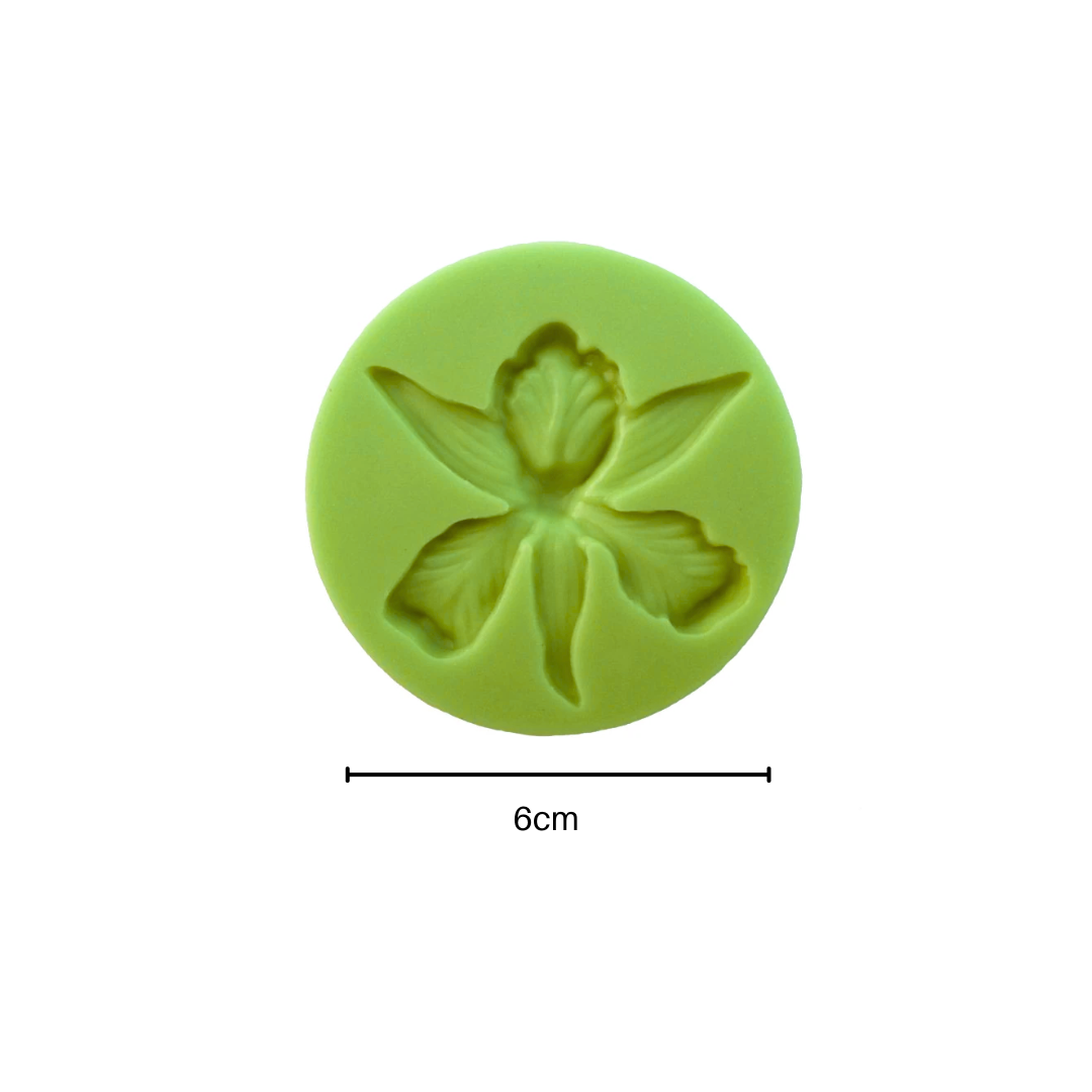 Molde Silicon Flores De Lirio Redondo, 6cm