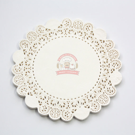 Blonda Papel Blanca 20cm, Paquete 100 Piezas