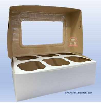 Caja Para Muffin 6 Piezas