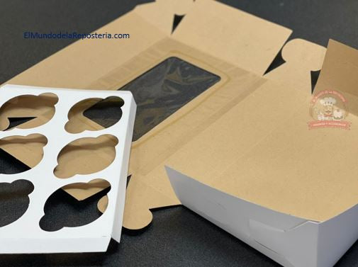 Caja Para Muffin 6 Piezas