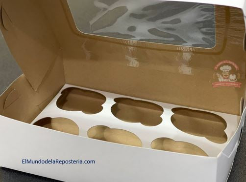 Caja Para Muffin 6 Piezas