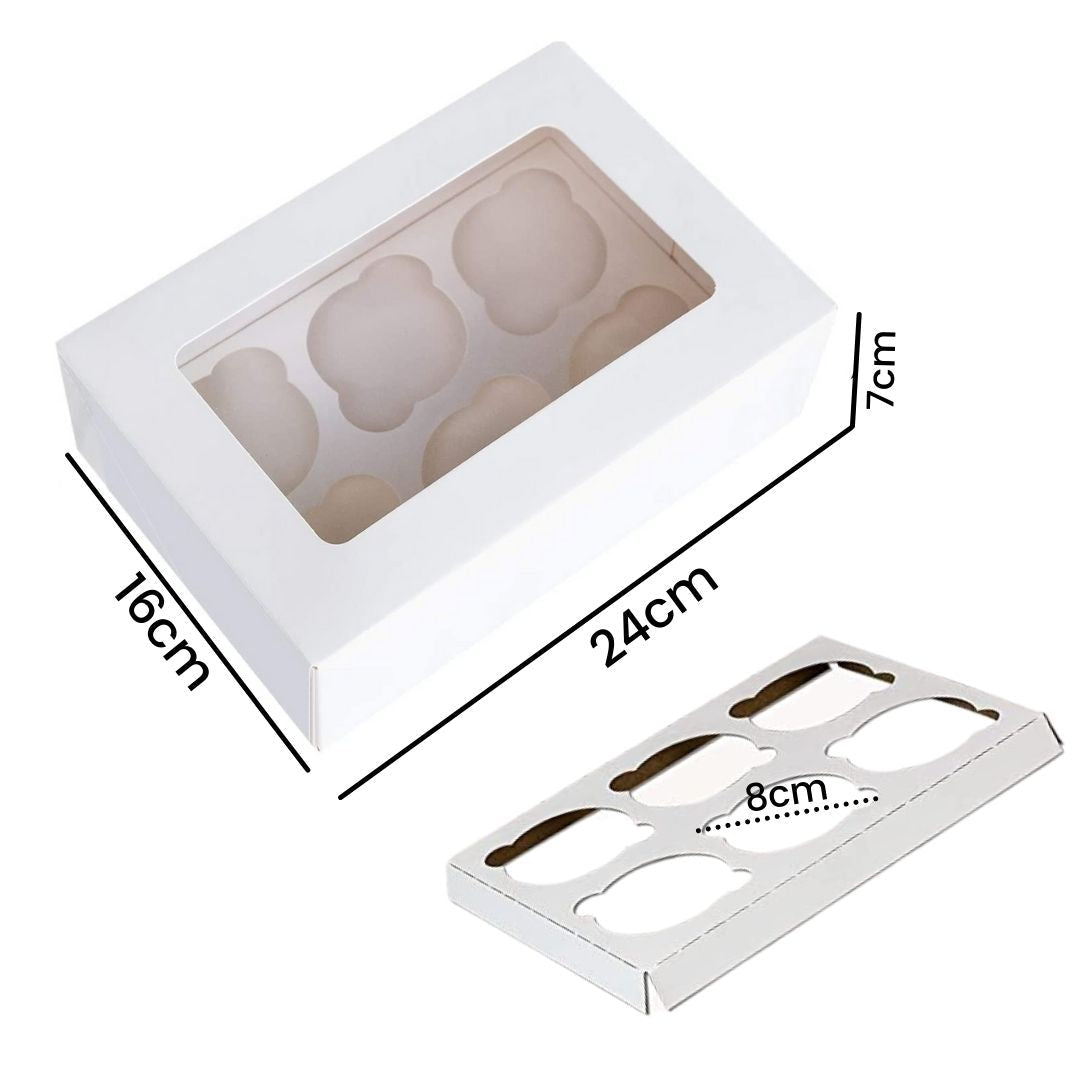 Caja Para Muffin 6 Piezas