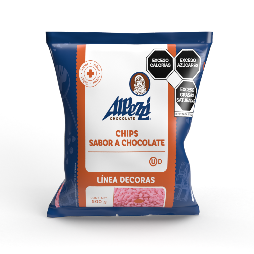 Chip Premium Rosa B/500 Gr Alpezzi