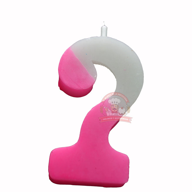 Vela Color Pastel Signo ? Rosa