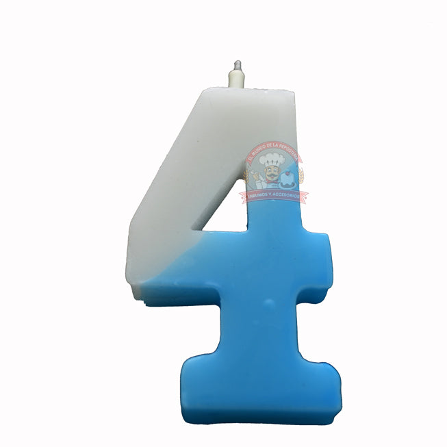 Vela Color Pastel #4 Azul