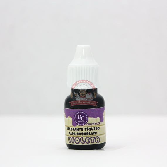 Color Liquido Para Chocolate Gotero 10 Ml Violeta