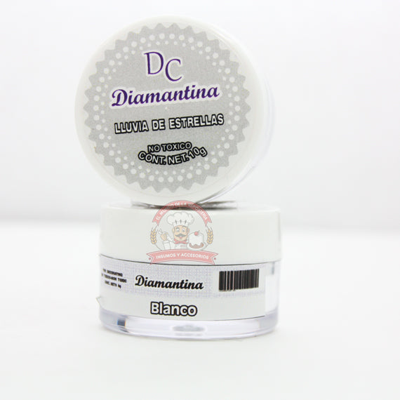 Diamantina 10Gr Color Blanco Tornasol