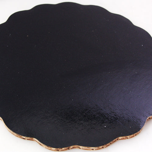 Base De Carton Redonda Color Negra 40Cm