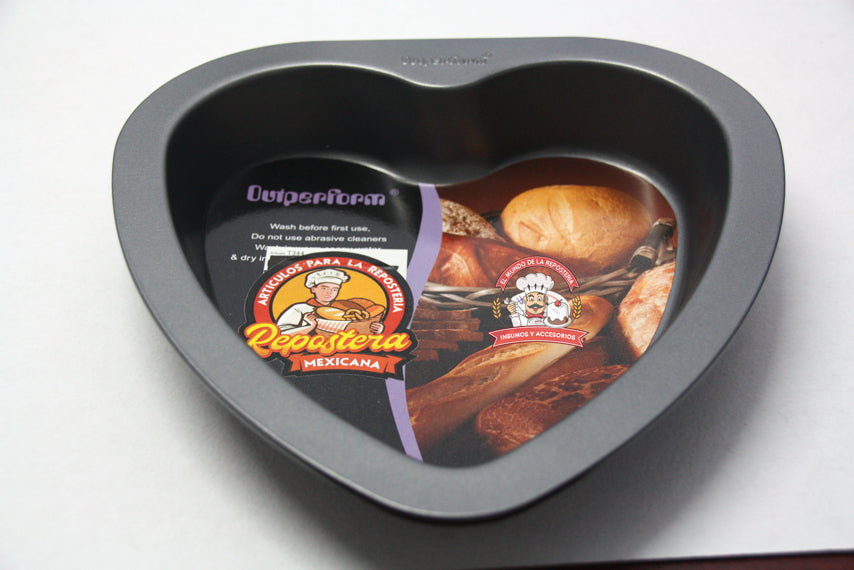 Molde Corazon Antiadherente 22X23X4Cm