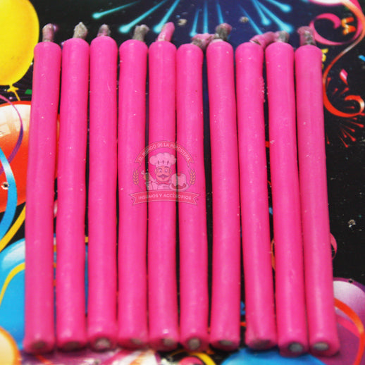 Vela Magica Blister Color Rosa 24 Piezas