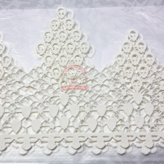 Encaje Cenefa Mini Escultural 37X9.5Cm (3 Piezas)